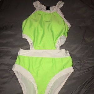 Highlighter yellow swim